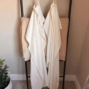 Custom made wedding dress drape sleeves